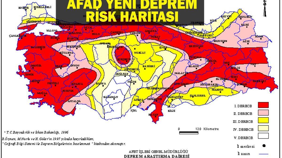 AFAD DEPREM HARİTASI YENİ: AFAD deprem haritası yenilendi! Türkiye’de deprem riski en az iller neresi? Hangi illerde deprem riski yüksek? AFAD Türkiye Deprem Haritası!